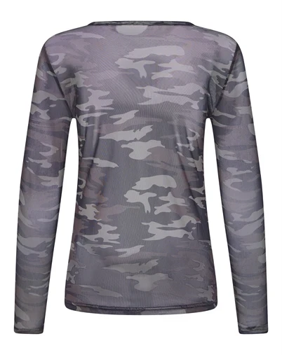 Fransa - FRDetana 1 Bluse - Camu Comb Hot Fudge 